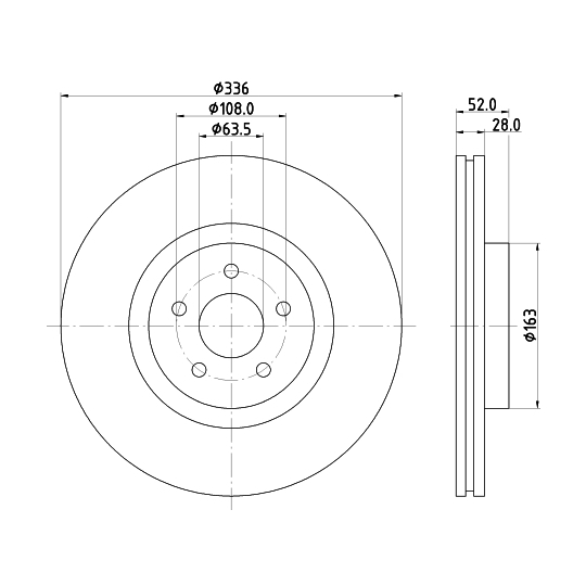 8DD 355 125-221 - Brake Disc 