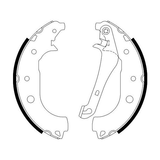 8DB 355 022-231 - Brake Shoe Set 