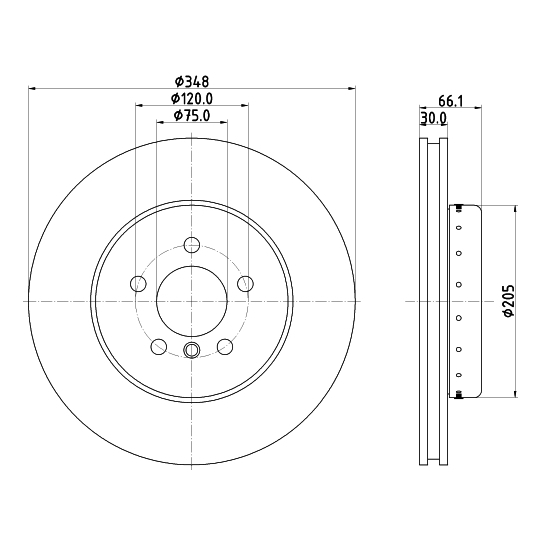 8DD 355 120-651 - Brake Disc 