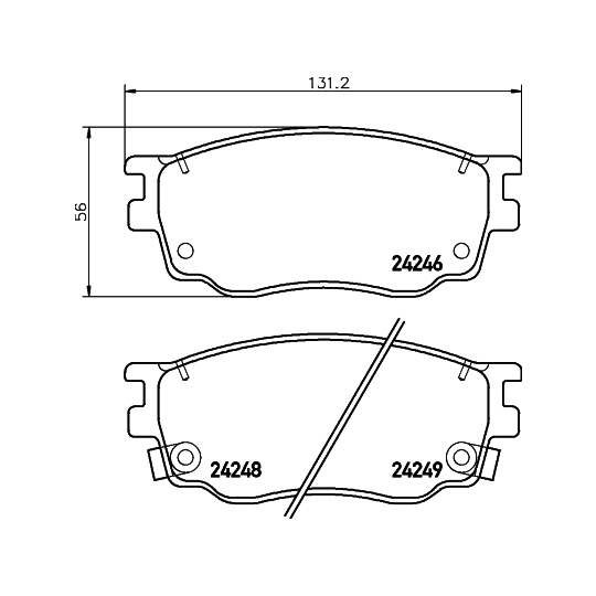 8DB 355 012-091 - Brake Pad Set, disc brake 