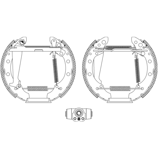 8DB 355 004-051 - Bromsbackar, sats 