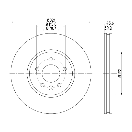 8DD 355 129-691 - Bromsskiva 