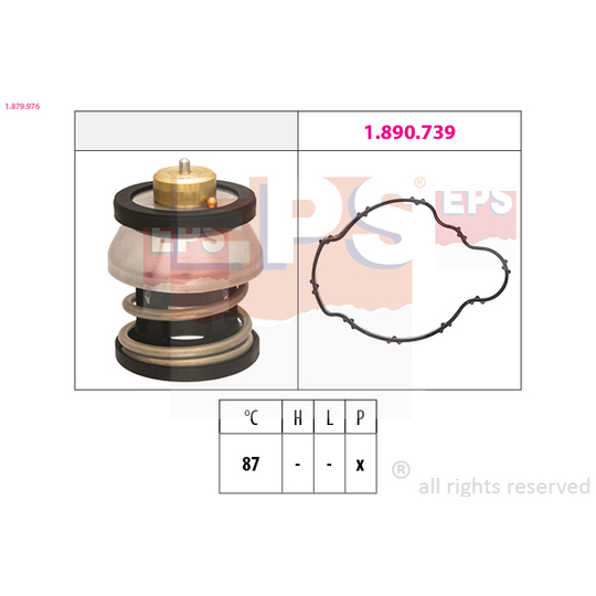 1.879.976 - Termostaatti, jäähdytysneste 
