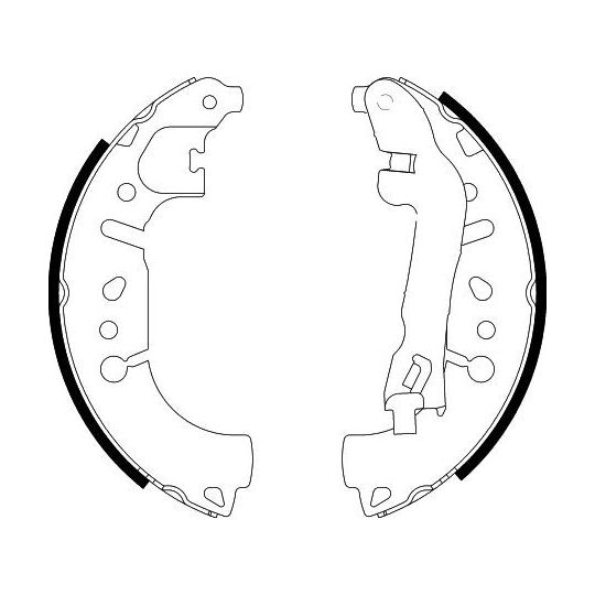 8DB 355 022-271 - Brake Shoe Set 