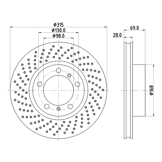 8DD 355 125-051 - Brake Disc 