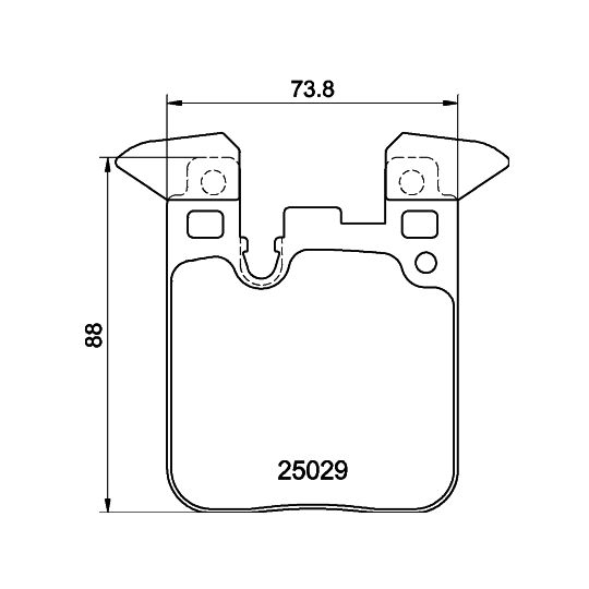 8DB 355 021-341 - Brake Pad Set, disc brake 