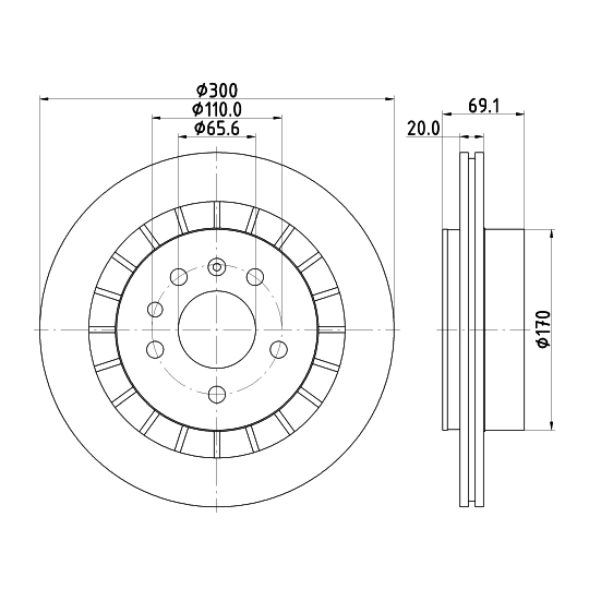 8DD 355 114-381 - Brake Disc 