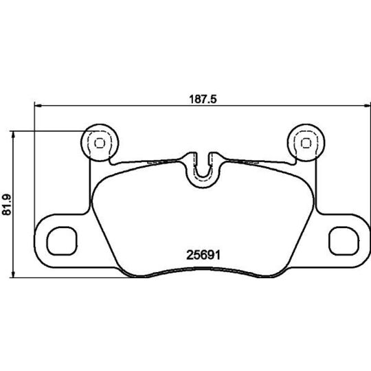 8DB 355 021-351 - Brake Pad Set, disc brake 