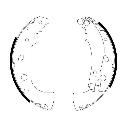 8DB 355 001-841 - Brake Shoe Set 