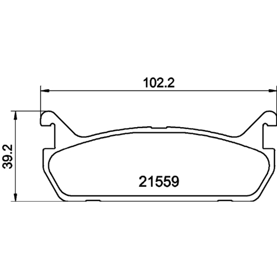 8DB 355 016-601 - Brake Pad Set, disc brake 