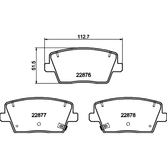 8DB 355 039-431 - Brake Pad Set, disc brake 