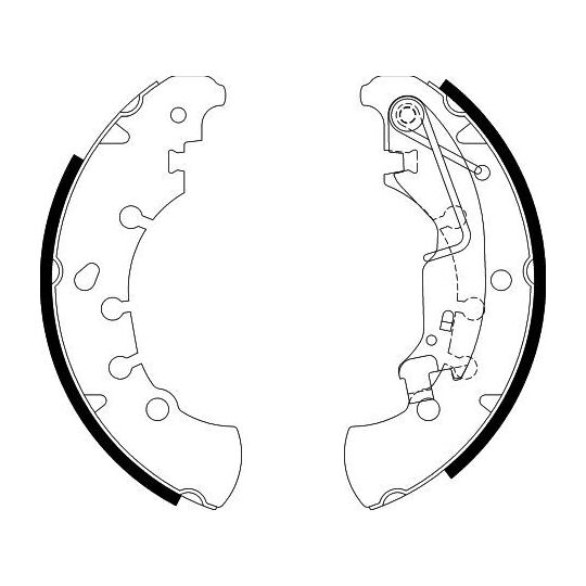 8DB 355 002-701 - Bromsbackar, sats 