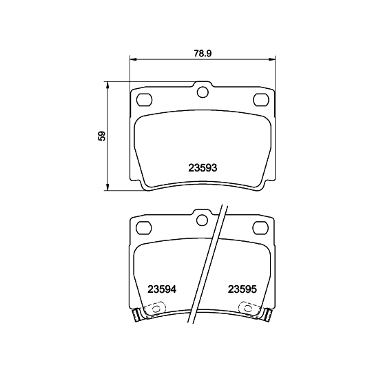 8DB 355 009-501 - Brake Pad Set, disc brake 