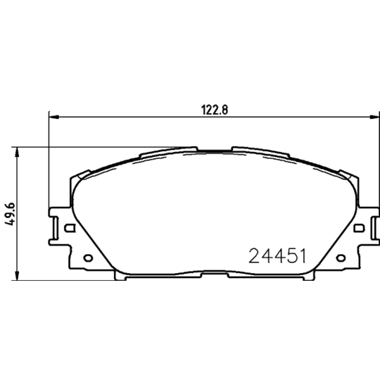 8DB 355 014-311 - Brake Pad Set, disc brake 