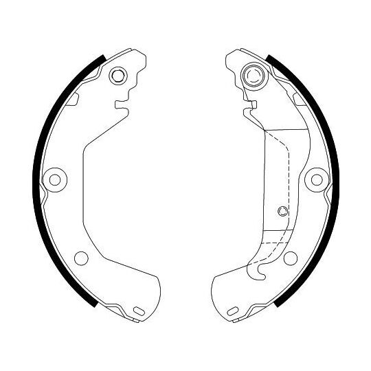 8DB 355 022-151 - Brake Shoe Set 