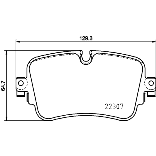 8DB 355 025-681 - Brake Pad Set, disc brake 