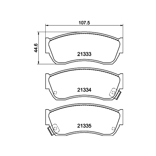 8DB 355 005-711 - Brake Pad Set, disc brake 