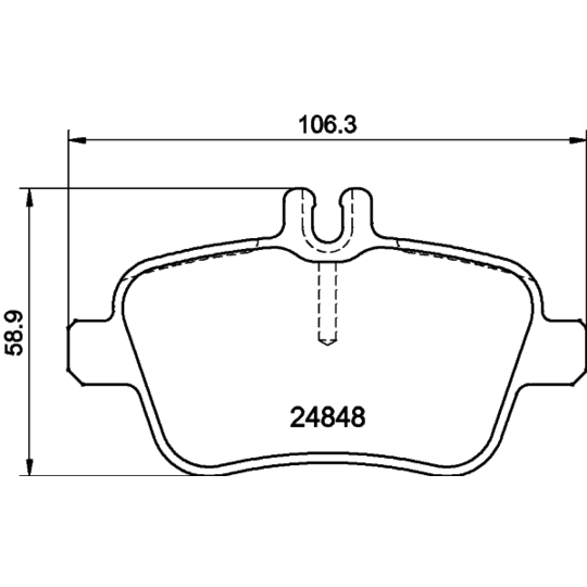 8DB 355 032-061 - Brake Pad Set, disc brake 