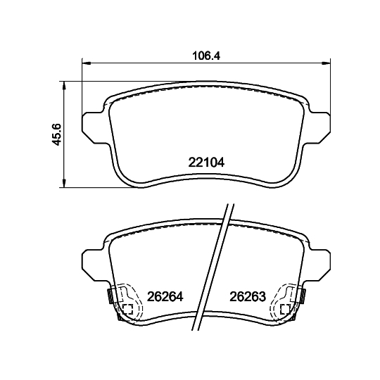 8DB 355 040-811 - Brake Pad Set, disc brake 