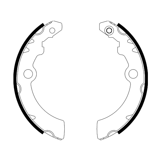 8DB 355 000-501 - Brake Shoe Set 