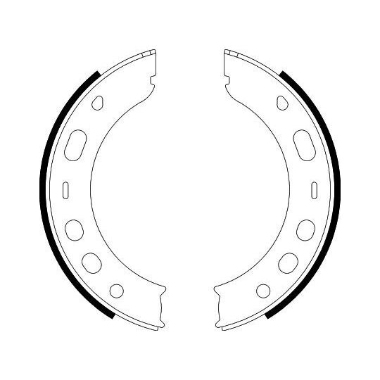 8DA 355 050-661 - Brake Shoe Set, parking brake 