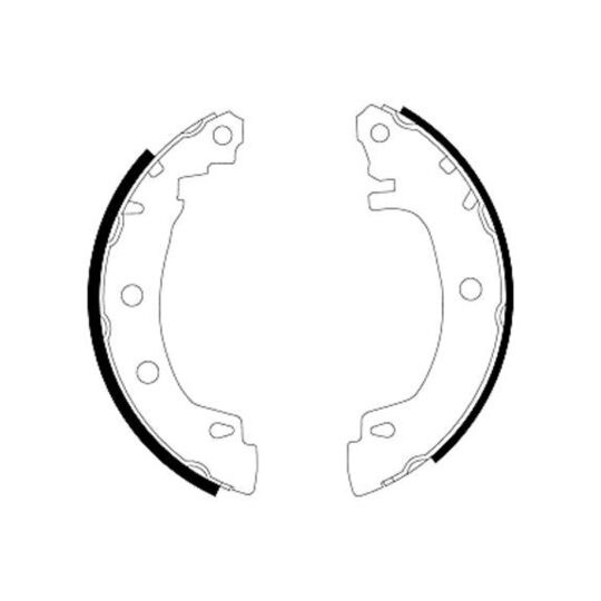 8DB 355 001-891 - Brake Shoe Set 