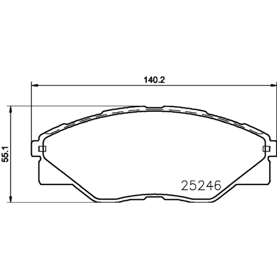 8DB 355 019-811 - Brake Pad Set, disc brake 