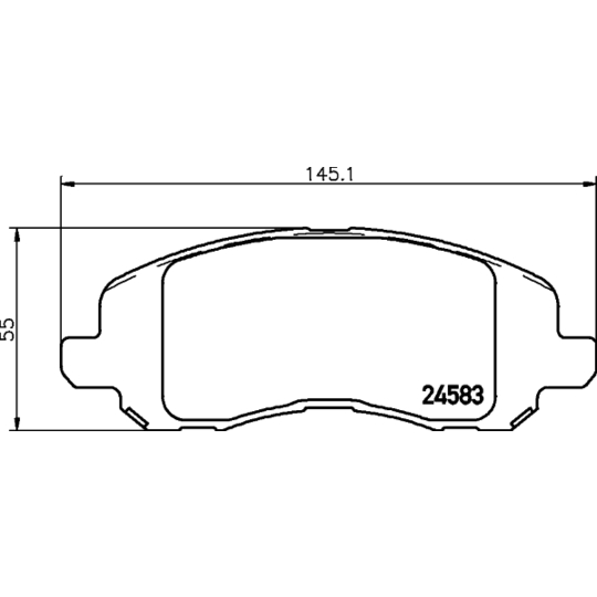 8DB 355 013-491 - Brake Pad Set, disc brake 