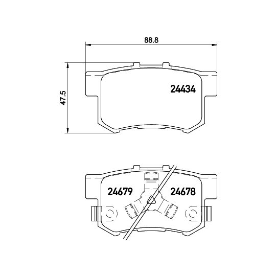 8DB 355 020-021 - Brake Pad Set, disc brake 