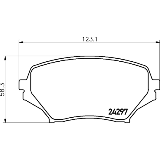 8DB 355 006-771 - Brake Pad Set, disc brake 