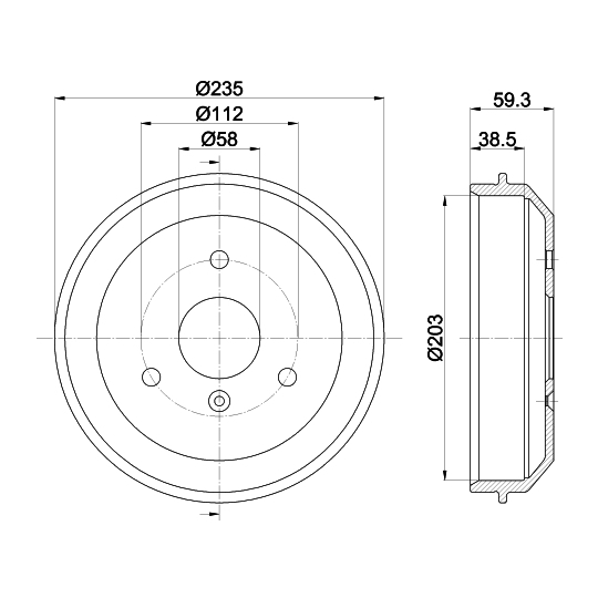 8DT 355 301-581 - Piduritrummel 