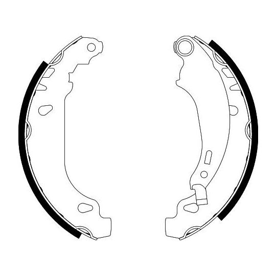 8DB 355 002-261 - Brake Shoe Set 