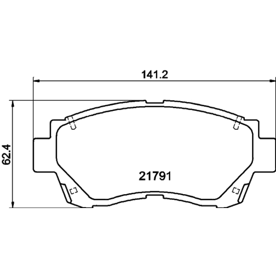 8DB 355 016-771 - Piduriklotsi komplekt,ketaspidur 