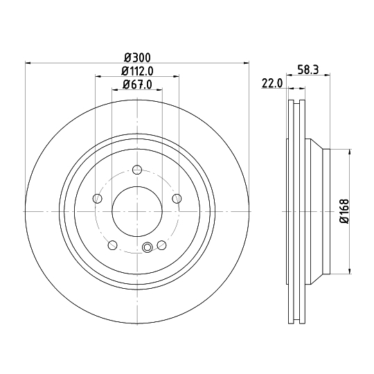 8DD 355 115-391 - Brake Disc 