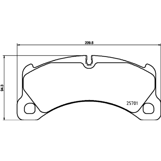 8DB 355 021-191 - Brake Pad Set, disc brake 