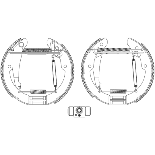 8DB 355 004-461 - Brake Shoe Set 