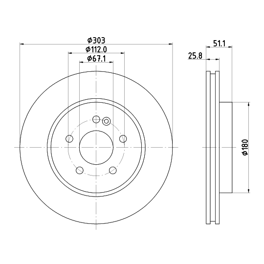 8DD 355 129-751 - Brake Disc 