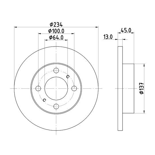 8DD 355 105-761 - Bromsskiva 