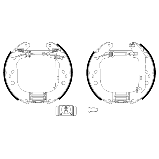 8DB 355 004-861 - Brake Shoe Set 