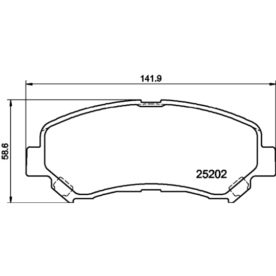 8DB 355 015-911 - Piduriklotsi komplekt,ketaspidur 