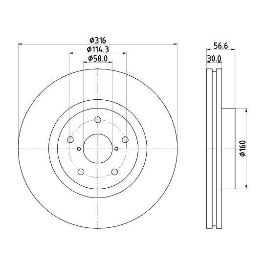 8DD 355 116-361 - Brake Disc 