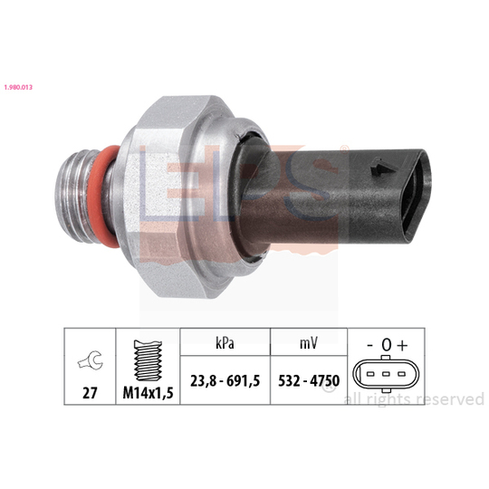 1.980.013 - Sensor, exhaust pressure 