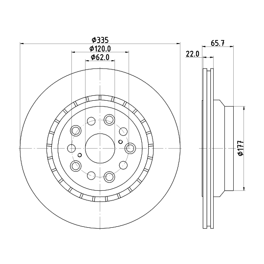 8DD 355 116-931 - Brake Disc 