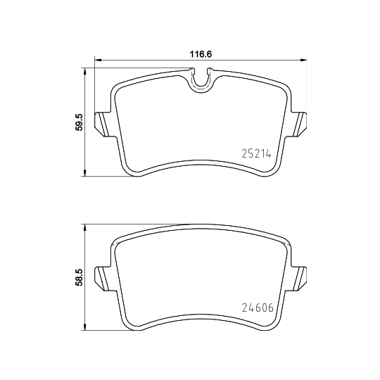 8DB 355 016-001 - Brake Pad Set, disc brake 