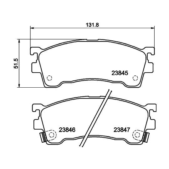 8DB 355 006-621 - Brake Pad Set, disc brake 