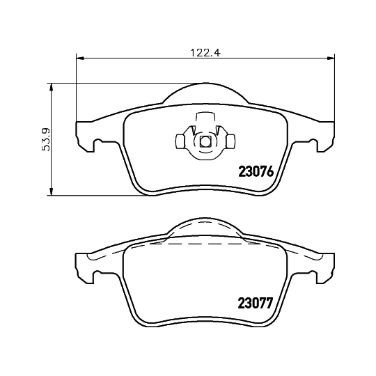 8DB 355 008-871 - Brake Pad Set, disc brake 