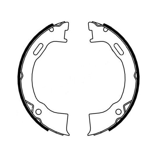 8DA 355 050-161 - Brake Shoe Set, parking brake 