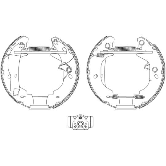 8DB 355 004-121 - Brake Shoe Set 