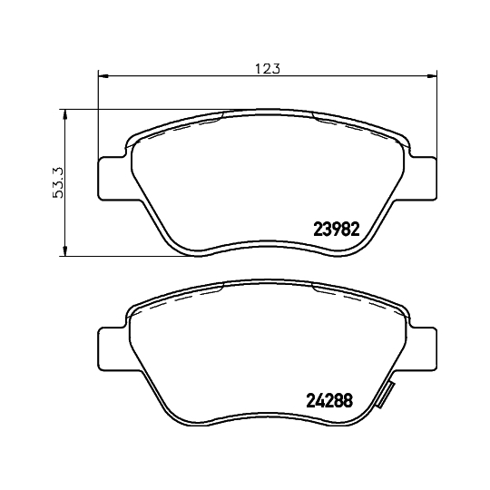 8DB 355 012-831 - Piduriklotsi komplekt,ketaspidur 