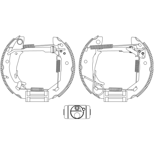 8DB 355 004-521 - Brake Shoe Set 